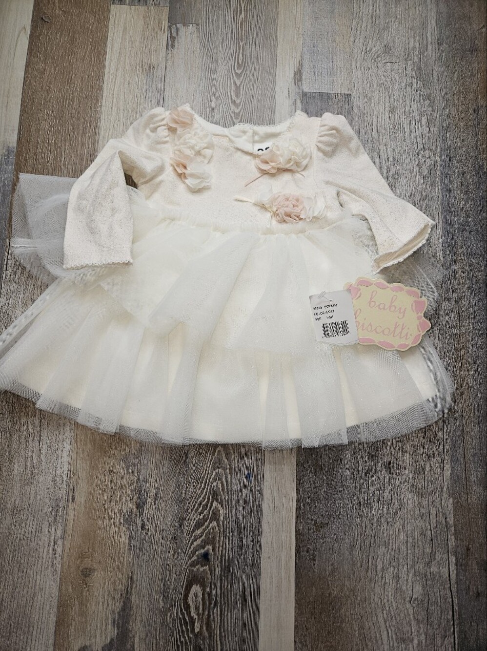 Baby Biscotti NEW 3-6 Month Dress Tulle Skirt Floral
